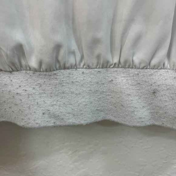 Men CSG Long Sleeve Full Zip Outsider Hooded White Windbreaker Jacket SMALL - Picture 6 of 6